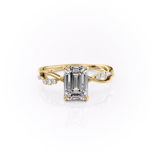 The Daisy Set With A 2 Carat Emerald Lab Diamond