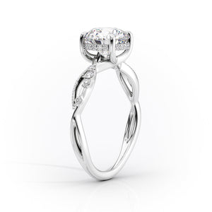 The Daisy Set With A 3 Carat Radiant Lab Diamond