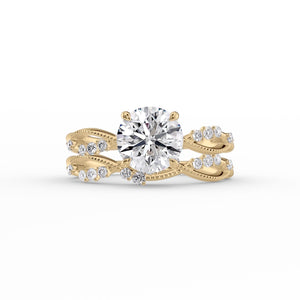 The Daisy Set With A 1 Carat Round Lab Diamond