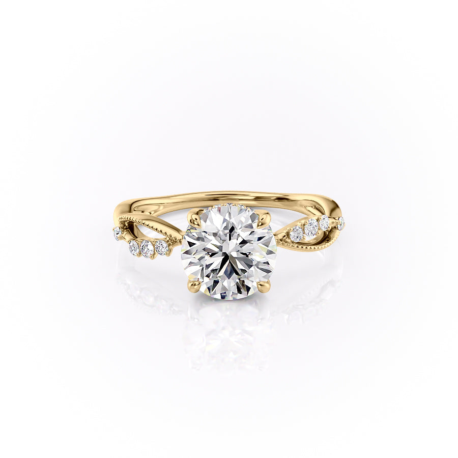 The Daisy Set With A 1 Carat Round Lab Diamond