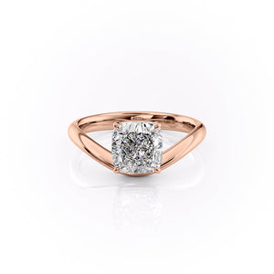 The Berta Set With A 3 Carat Cushion Lab Diamond