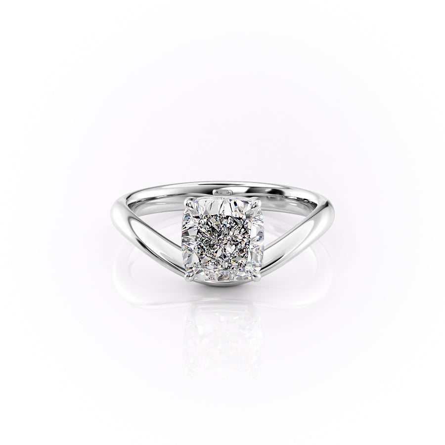 The Berta Set With A 1 Carat Cushion Lab Diamond