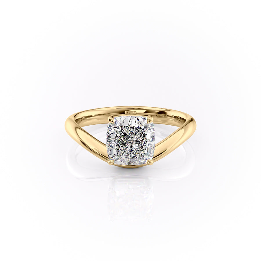The Berta Set With A 2.5 Carat Cushion Lab Diamond