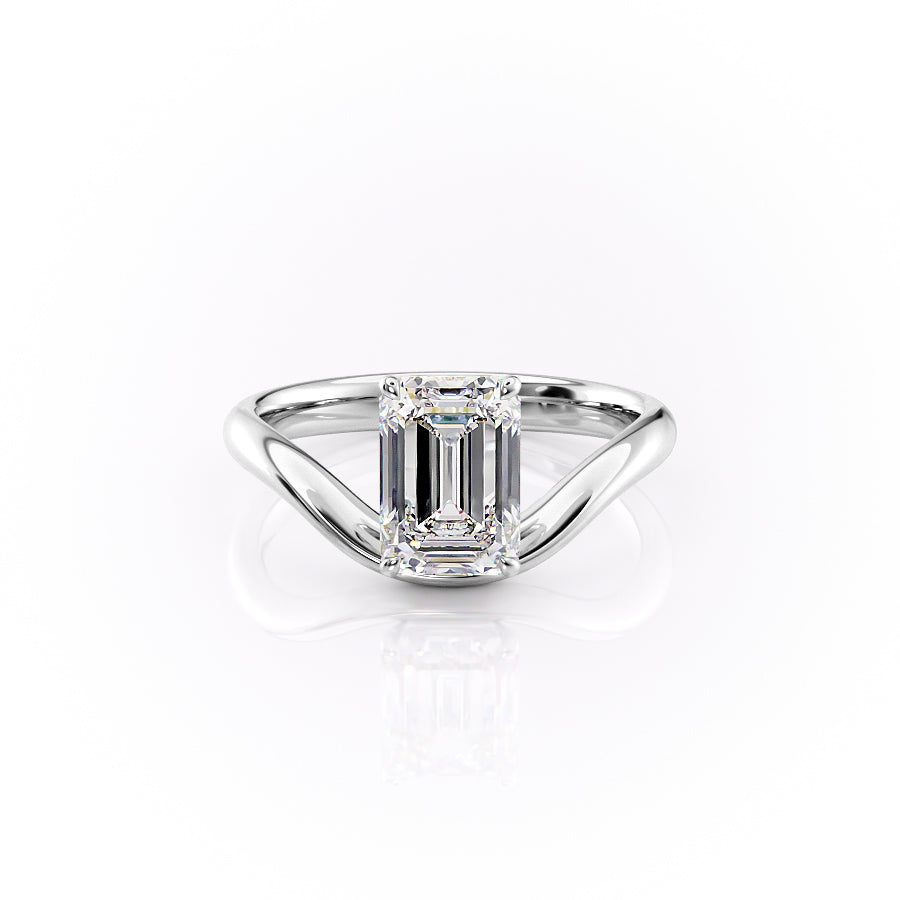 The Berta Set With A 1 Carat Emerald Lab Diamond