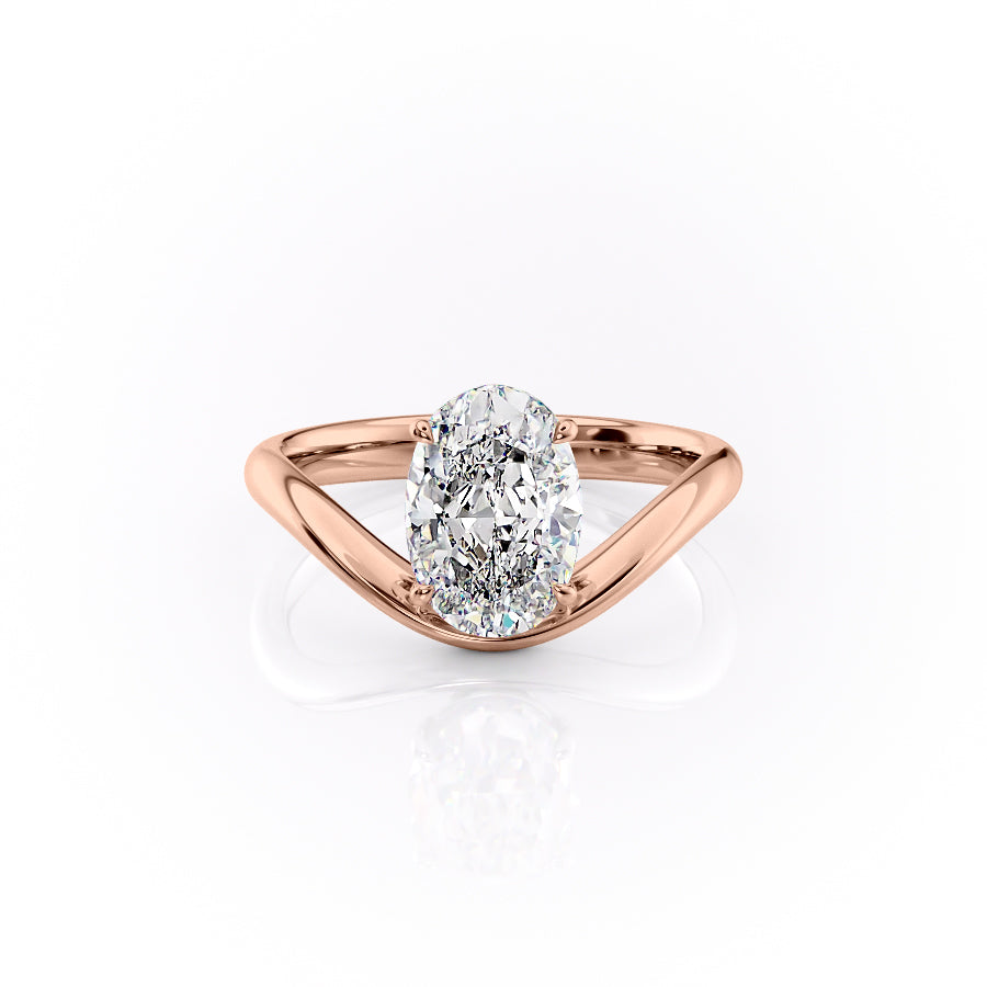 The Berta Set With A 3 Carat Oval Lab Diamond