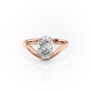 The Berta Set With A 3 Carat Oval Lab Diamond