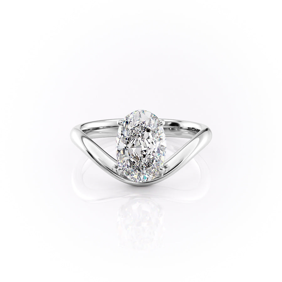 The Berta Set With A 2 Carat Oval Lab Diamond