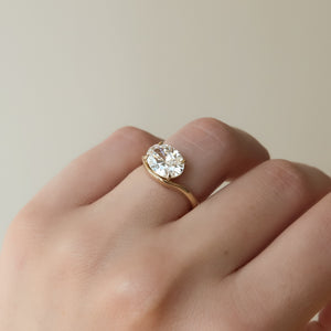 The Berta Set With A 2 Carat Oval Lab Diamond