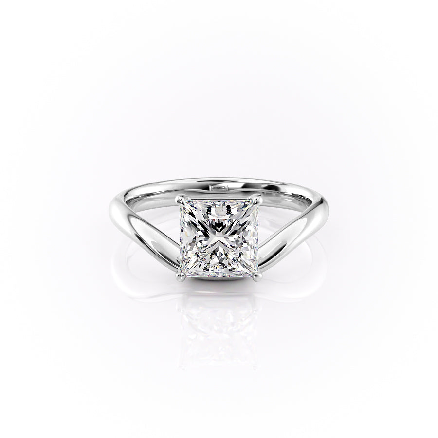 The Berta Set With A 2 Carat Princess Lab Diamond