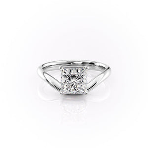 The Berta Set With A 2 Carat Princess Lab Diamond