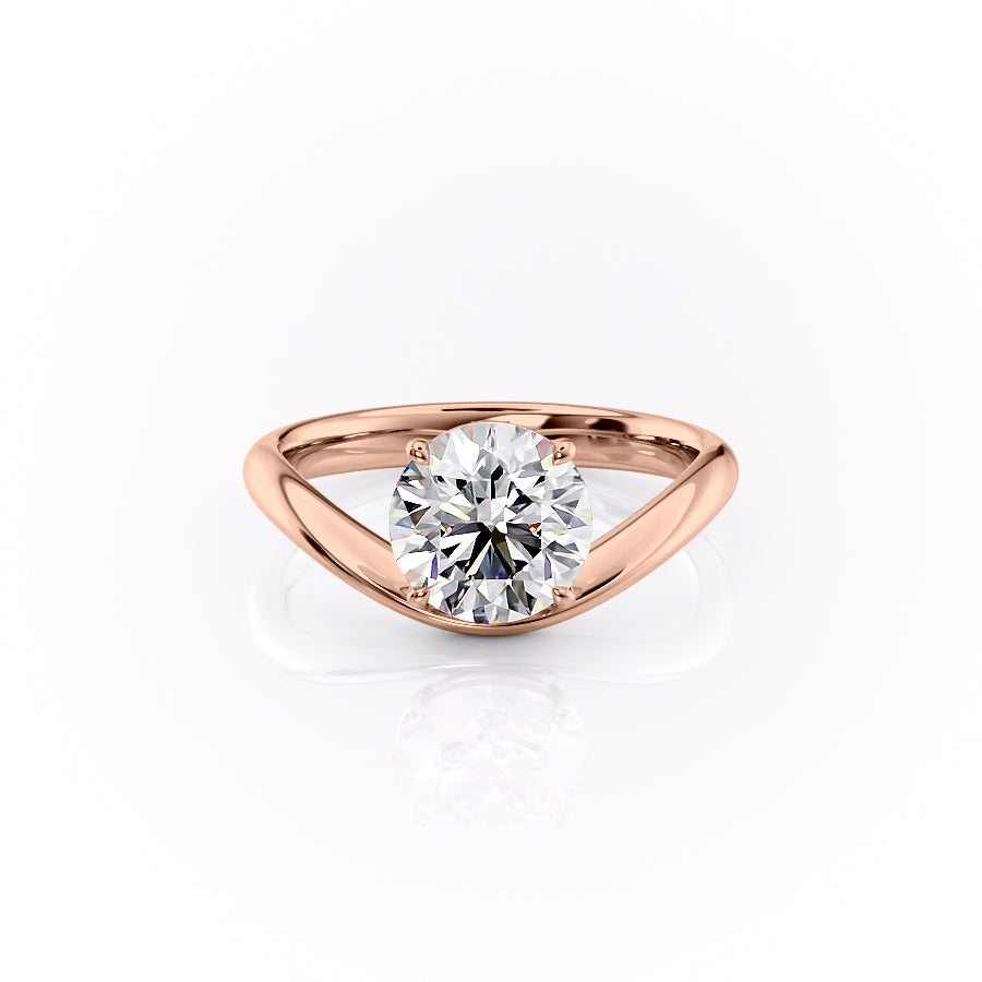 The Berta Set With A 1 Carat Round Lab Diamond