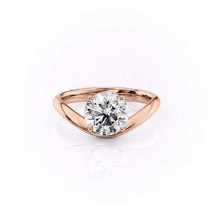 The Berta Set With A 2.5 Carat Round Lab Diamond