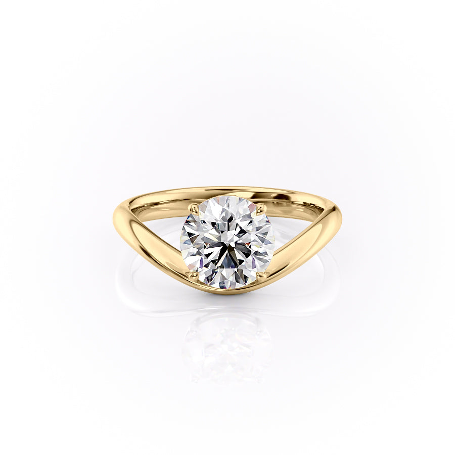 The Berta Set With A 2.5 Carat Round Lab Diamond