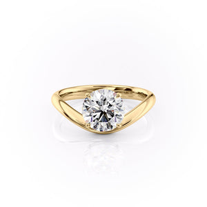 The Berta Set With A 2.5 Carat Round Lab Diamond