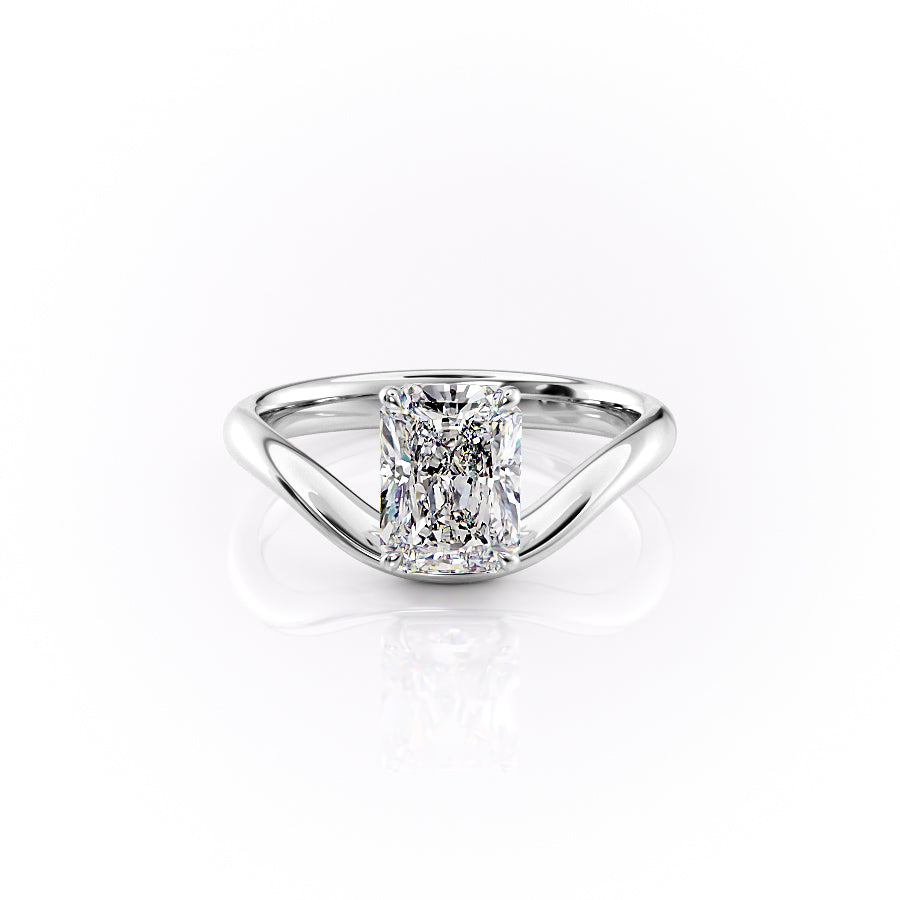 The Berta Set With A 2 Carat Radiant Lab Diamond