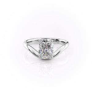 The Berta Set With A 2.5 Carat Radiant Lab Diamond