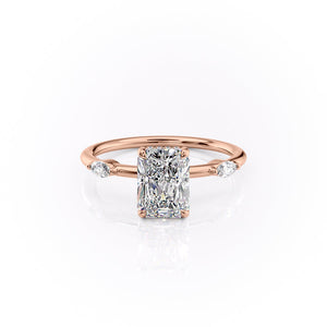 The Nicole Set With A 3 Carat Radiant Lab Diamond