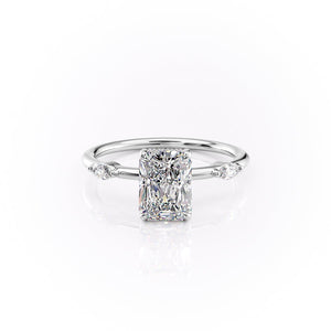The Nicole Set With A 1.5 Carat Radiant Moissanite