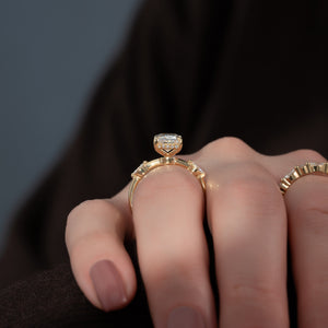 The Nicole Set With A 3 Carat Radiant Lab Diamond
