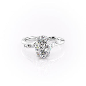 The Nova Set With A 3 Carat Oval Lab Diamond