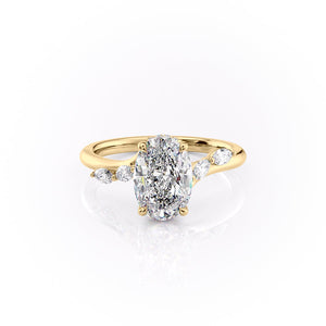 The Nova Set With A 1 Carat Oval Moissanite