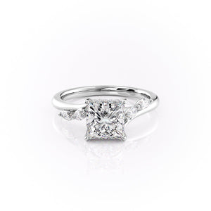 The Nova Set With A 3 Carat Princess Lab Diamond