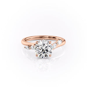 The Nova Set With A 2 Carat Round Moissanite