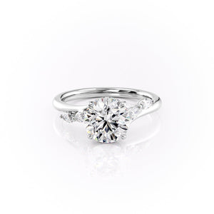 The Nova Set With A 3 Carat Round Lab Diamond