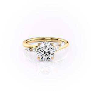 The Nova Set With A 2 Carat Round Lab Diamond