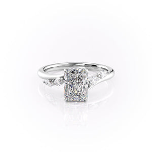 The Nova Set With A 1 Carat Radiant Moissanite
