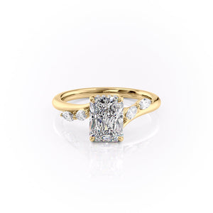 The Nova Set With A 1 Carat Radiant Lab Diamond