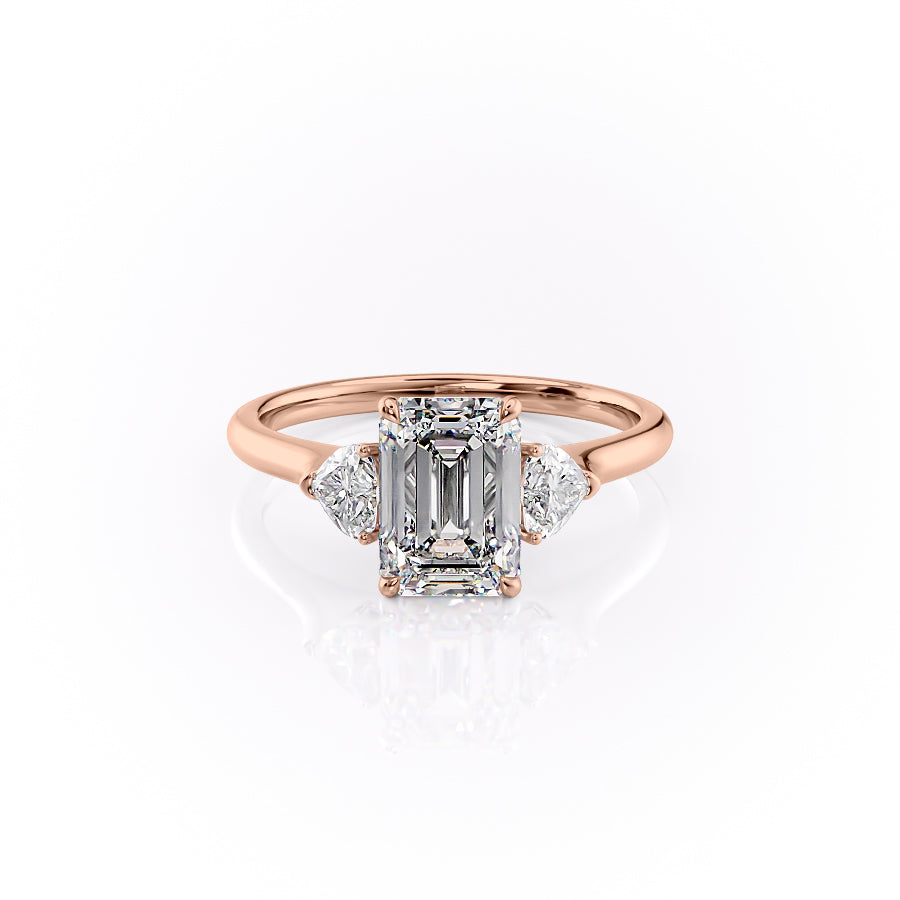 The Hearts Liv Set With A 1.5 Carat Emerald Lab Diamond