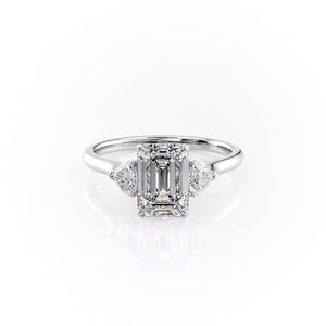 The Hearts Liv Set With A 1.5 Carat Emerald Lab Diamond
