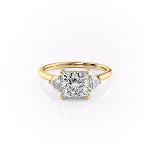 The Hearts Liv Set With A 1.5 Carat Princess Lab Diamond