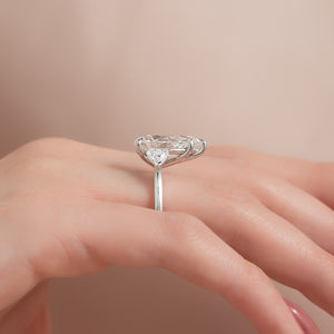 The Hearts Liv Set With A 2 Carat Pear Lab Diamond