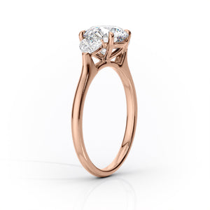 The Hearts Liv Set With A 2 Carat Oval Lab Diamond