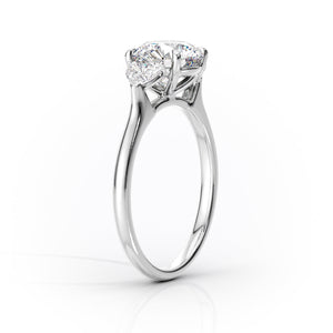 The Hearts Liv Set With A 1.5 Carat Princess Moissanite