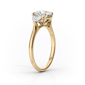 The Hearts Liv Set With A 1 Carat Pear Lab Diamond