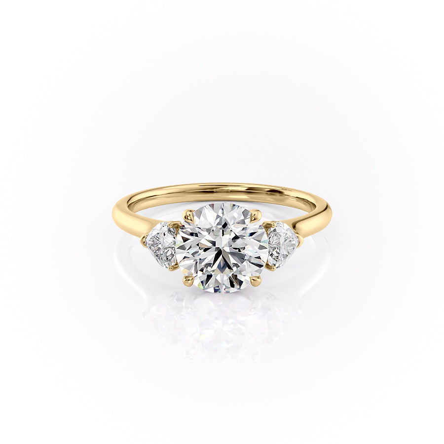 The Hearts Liv Set With A 2 Carat Round Lab Diamond