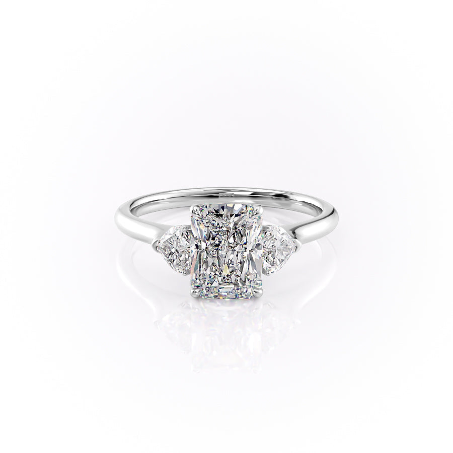 The Hearts Liv Set With A 1 Carat Radiant Lab Diamond