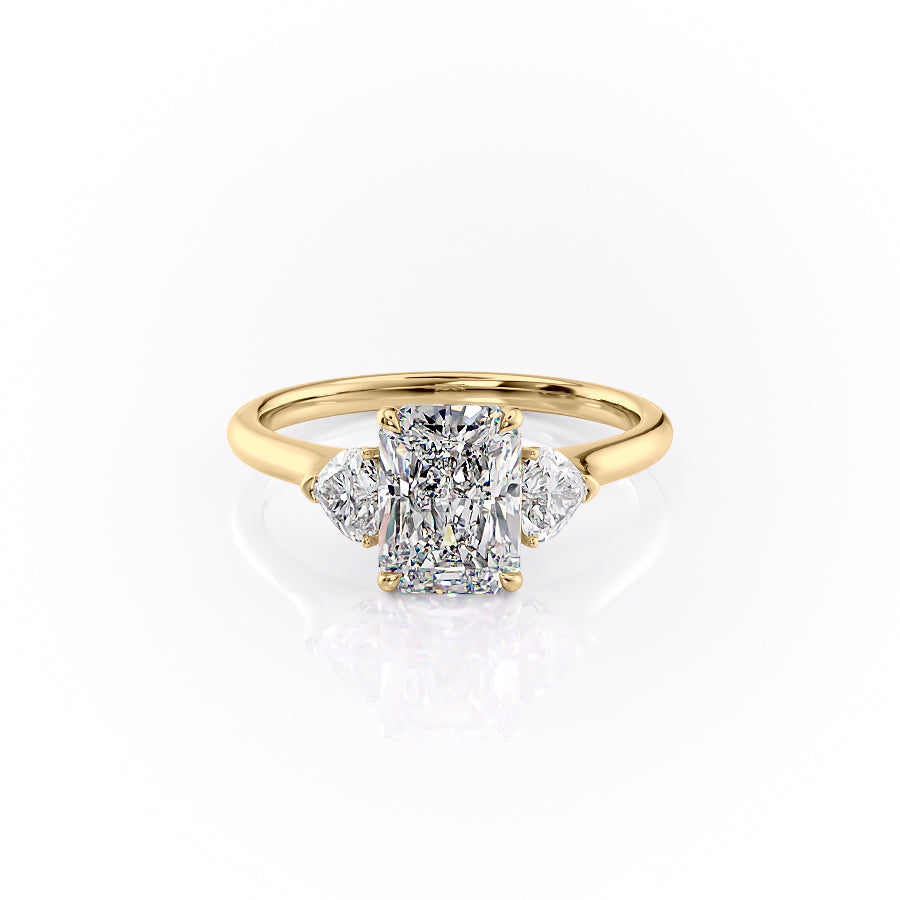 The Hearts Liv Set With A 1 Carat Radiant Lab Diamond