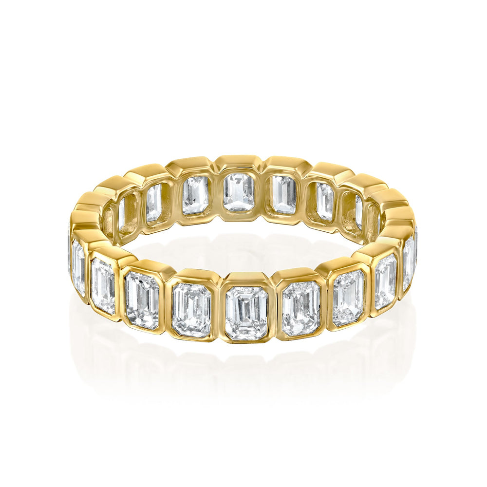 3ct Emerald Bezel Eternity