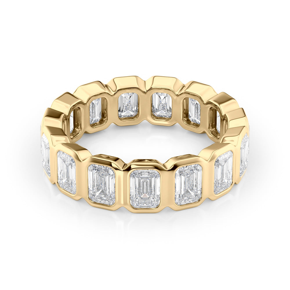 3.5ct Emerald Bezel Eternity