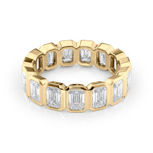 3.5ct Emerald Bezel Eternity