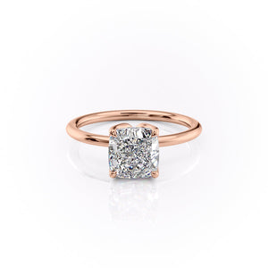 The Lisa Set With A 1 Carat Cushion Lab Diamond