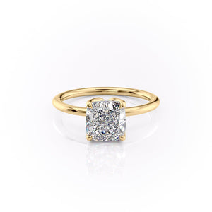 The Lisa Set With A 3.5 Carat Cushion Moissanite