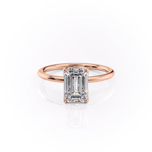 The Lisa Set With A 2.5 Carat Emerald Lab Diamond