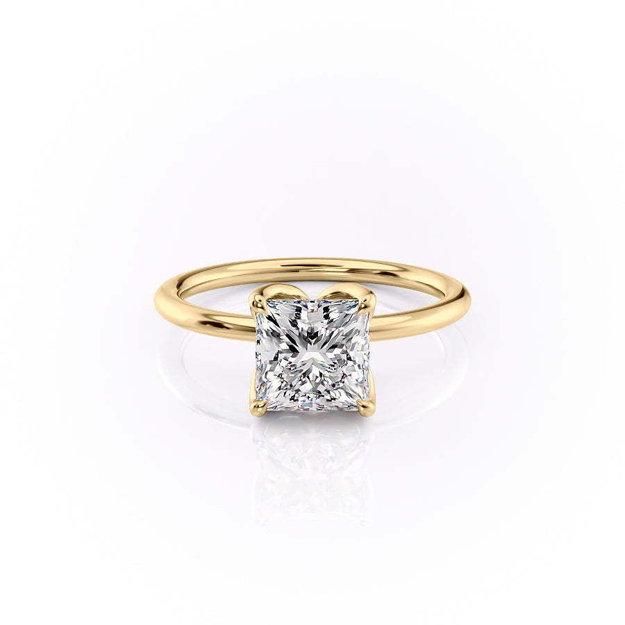 The Lisa Set With A 1.5 Carat Princess Lab Diamond