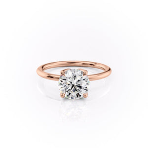The Lisa Set With A 1 Carat Round Lab Diamond