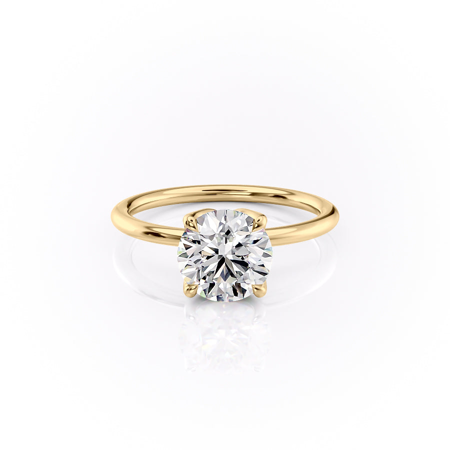 The Lisa Set With A 2.5 Carat Round Lab Diamond